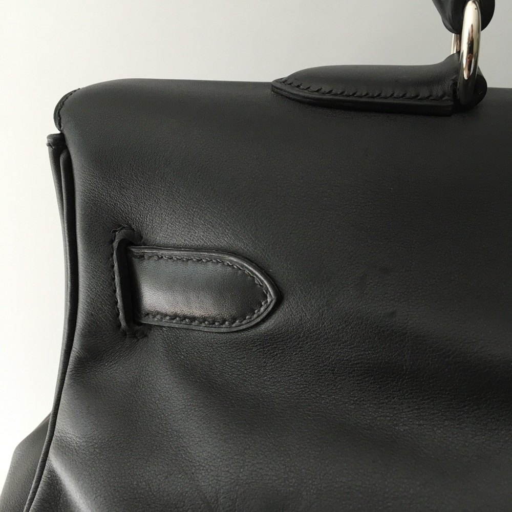 💯 Mint Hermès Kelly Relax 50 Travel Bag 2012 Black - Picture 10 of 16